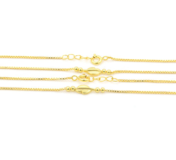 Modern Leaf 925 Sterling Silver Anklet - Gold